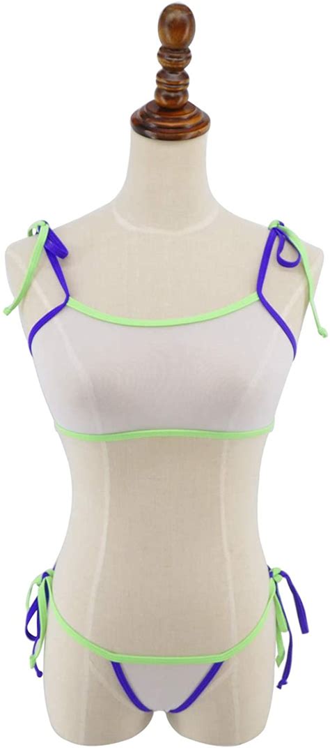 sheer bikini swimsuit for women.